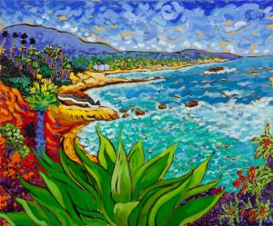 Cathy Carey Art Show Colorful California